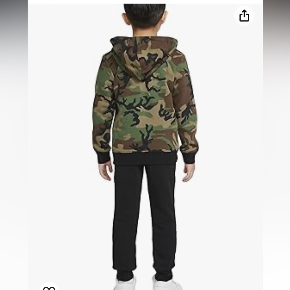 Jordan Boy's Fleece Set (Toddler/Little Kids/Big Kids) Camo 6 Little Kids